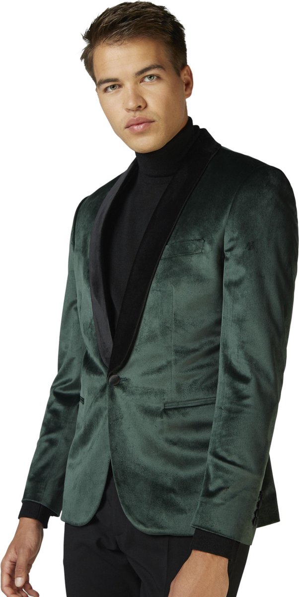 OppoSuits Deluxe Dinner Jacket - Rich Green - Heren Blazer - Maat: EU 52 - Kerst