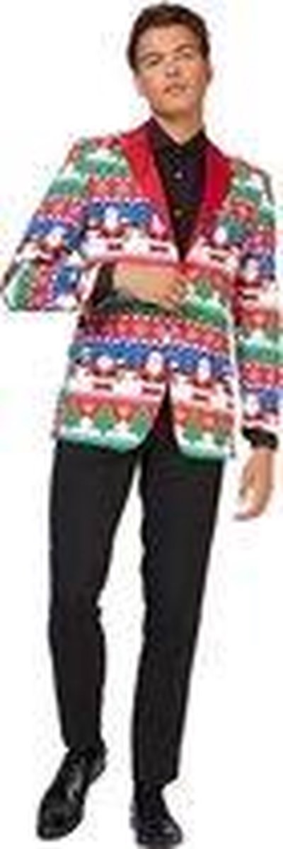 OppoSuits Snazzy Santa - Heren Blazer - Kerst - Maat: EU 46