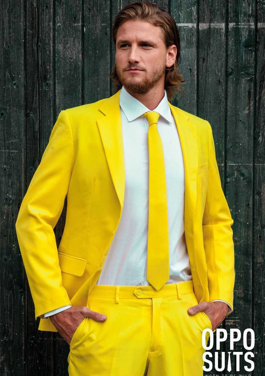 OppoSuits Yellow Fellow - Kostuum - Maat 54