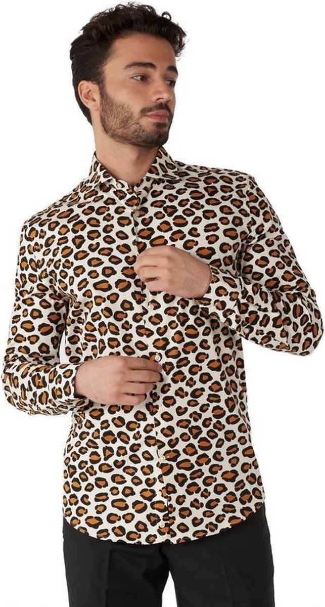 Opposuits Overhemd The Jag Heren Polyester Wit Maat 35