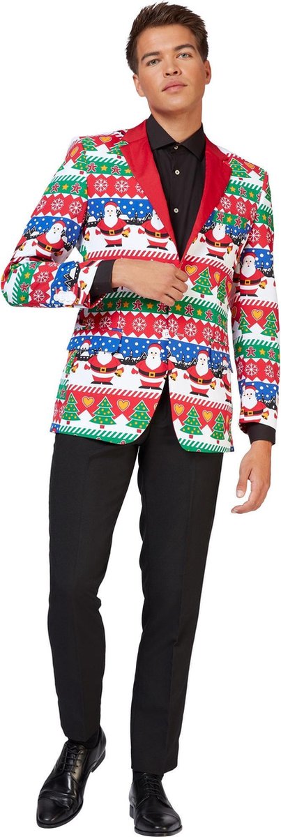 Opposuits Verkleedblazer Snazzy Santa Heren Polyester Maat 48