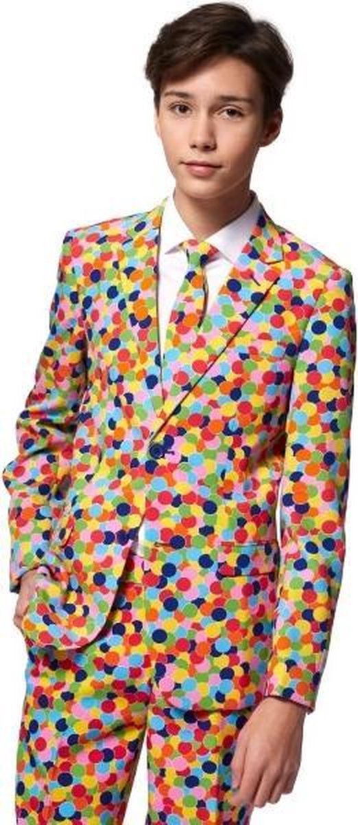 Opposuits Verkleedpak Confetteroni Jongens Polyester Mt 170-176