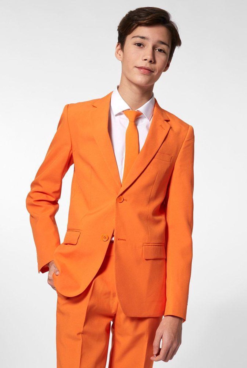 Opposuits Verkleedpak The Orange Jongens Polyester Oranje Mt 170-176