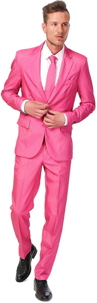 SuitMeister Solid Pink - Kostuum - Maat S