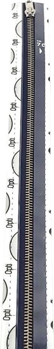 Opti Rits, M40, Zwart, Deelbaar met nikkeltandjes, 65 cm, per stuk.