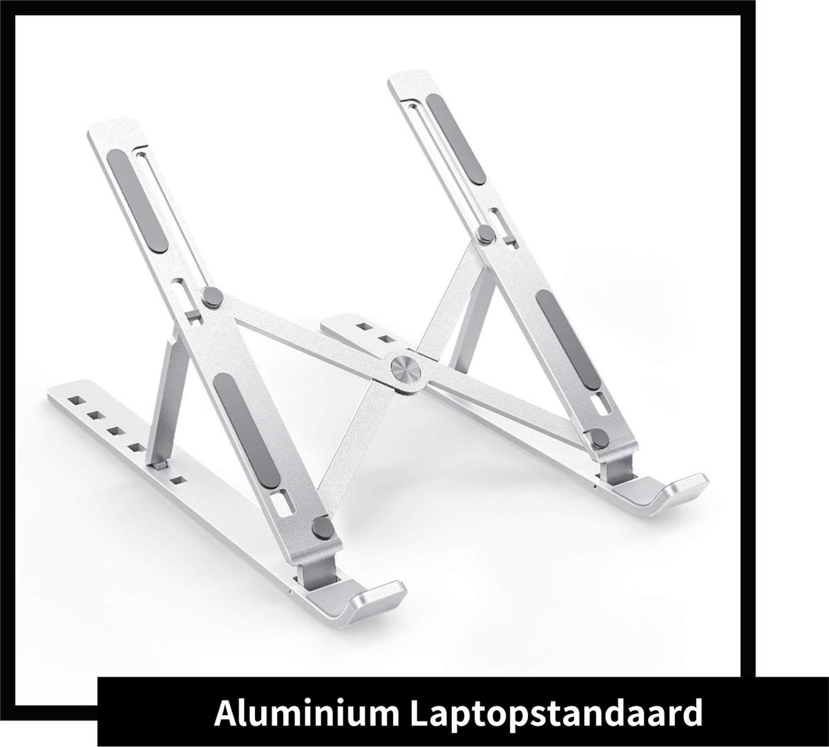 Ergonomische Laptop Standaard - Laptop/Tablet Verhoger - Aluminium - Verstelbaar - Opvouwbaar