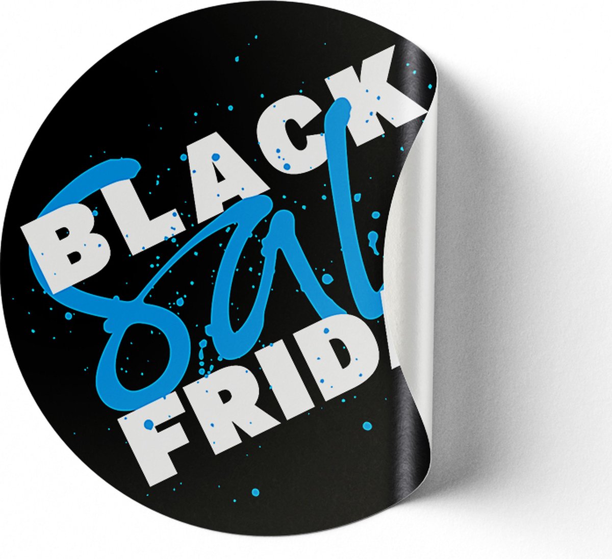 Blackfriday vloersticker Blauw - Anti slip