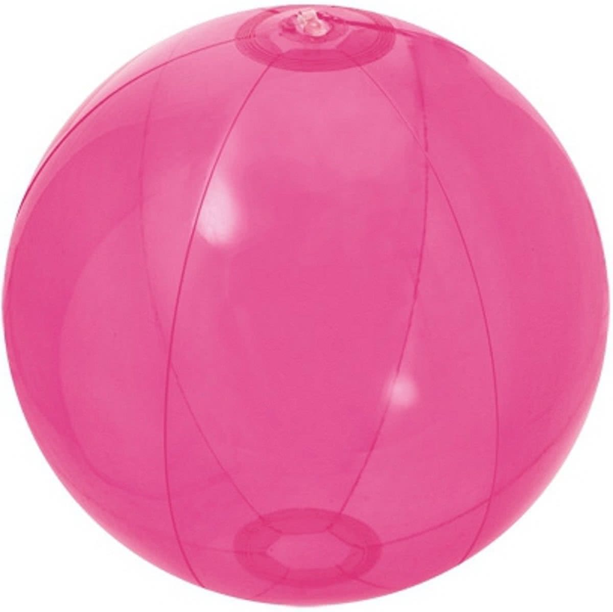 Opblaasbare strandbal fel roze 30 cm