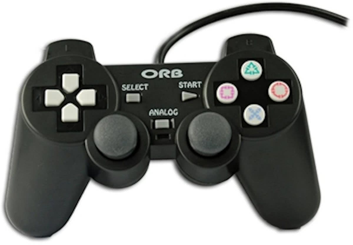 ORB Dual Shock Controller Zwart PS2