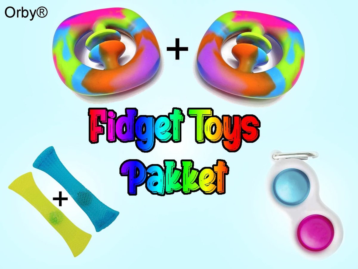  ®   Toys Pakket 5-delig - 2x Snapperz - 1x Simple Dimple - 2x Mesh Marble -   Toys Pakket onder de 15 euro -   Toys Simple Dimple -   toys box/set - Tiktok