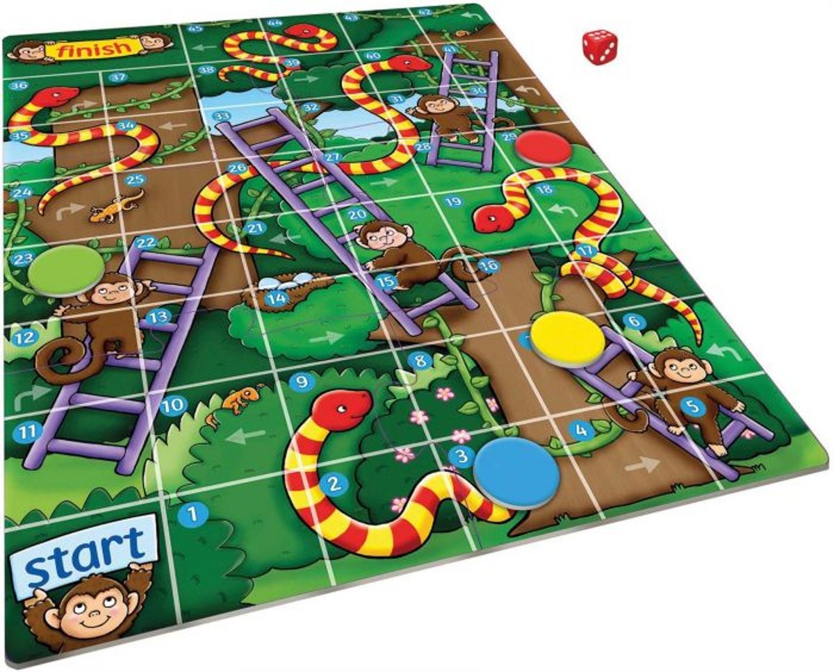 Orchard Toys Mini Game Jungle Snakes And Ladders