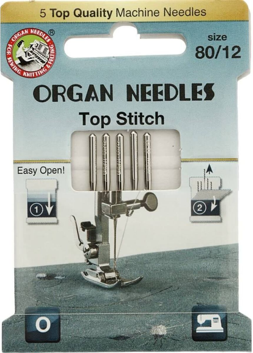   naaimachinenaalden top stitch dikte 80