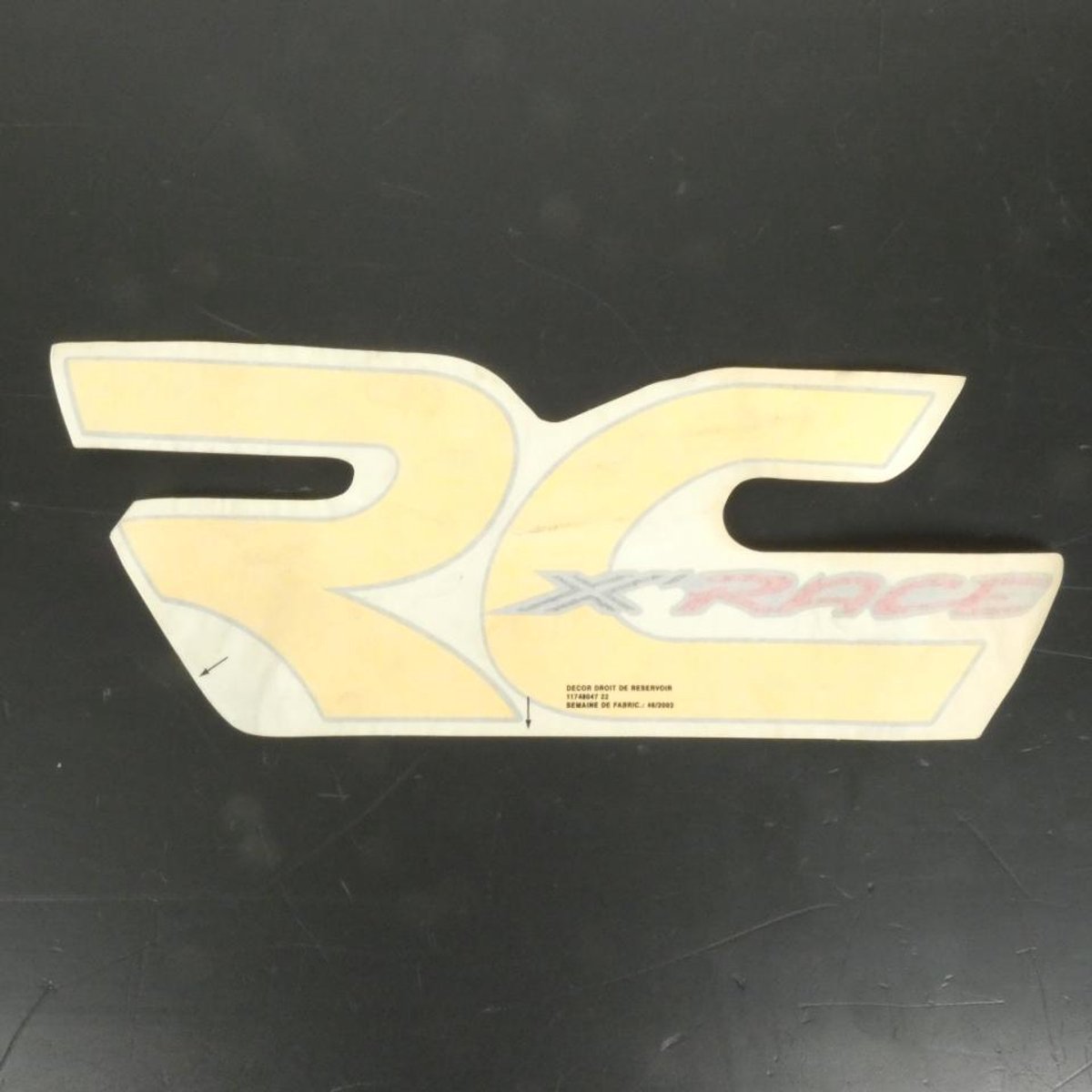 Autocollant réservoir RC X-RACE pour mobylette Peugeot 50 103 RCX 748048GT Neuf