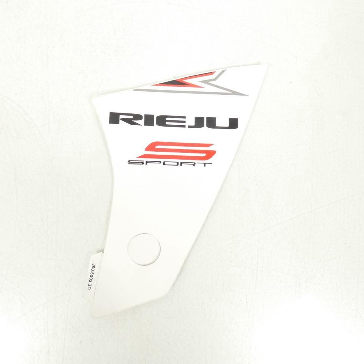 Autocollant stickers blanc rouge décope droite origine pour moto Rieju Neuf