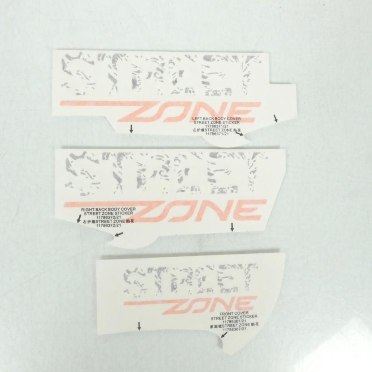 Kit Déco emblème Autocollant pour scooter Peugeot 50 Streetzone 10P 803316 Neuf