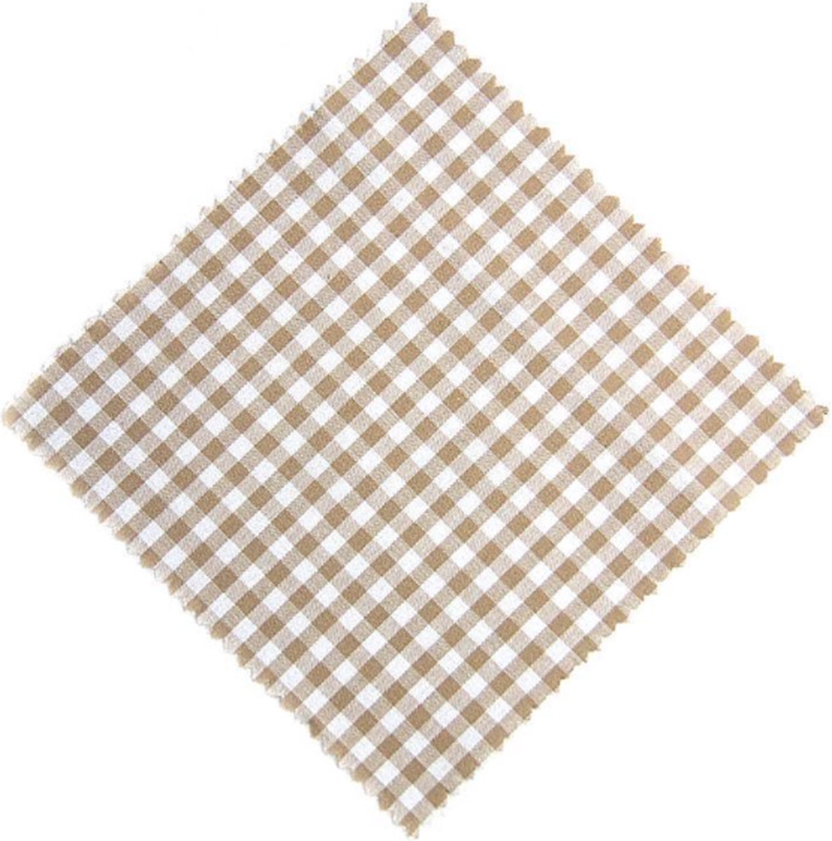 Ornina - 6 stuks beige stoffen doek voor deksel honing wafeldoek