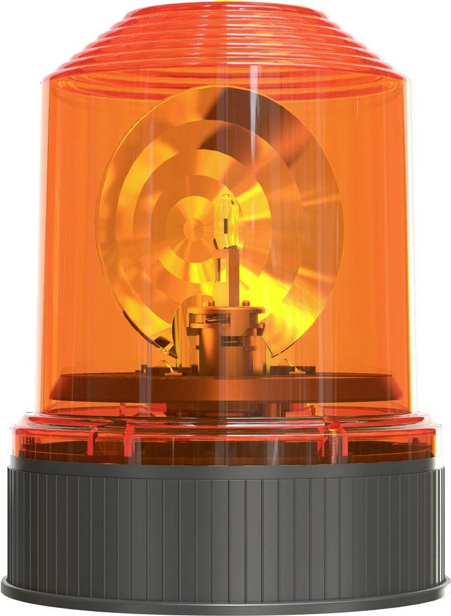   Zwaailicht Light Signal Halogen Beacon Light RBL101 24 V werkt op boordnet Schroefmontage Oranje