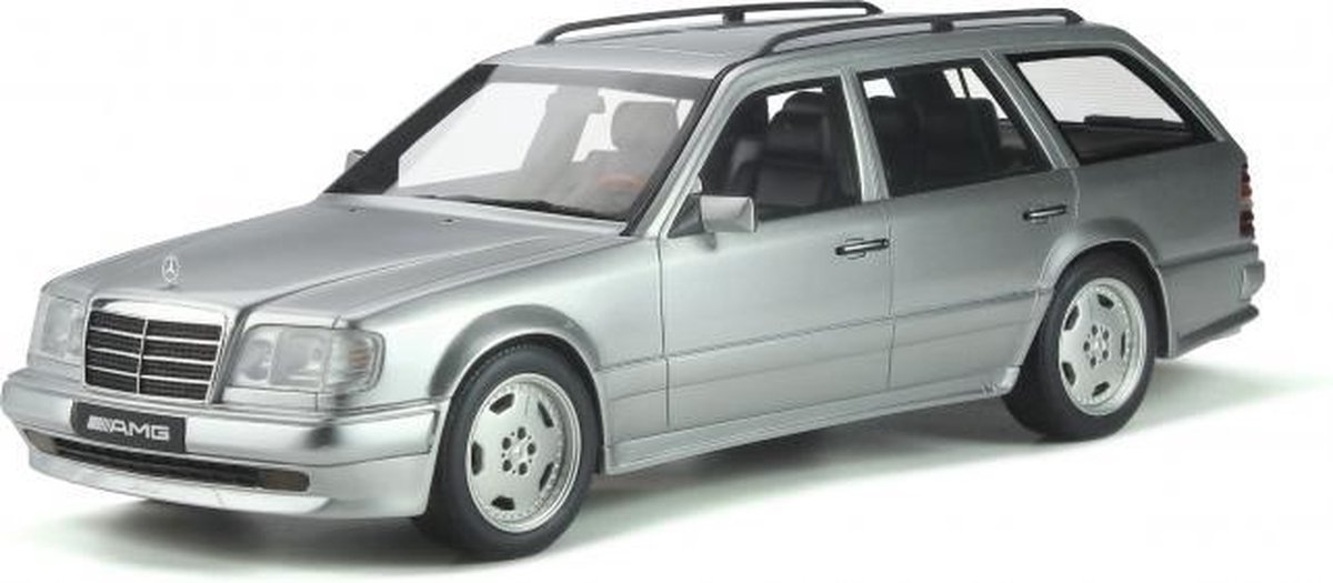 Otto Mobile Mercedes-Benz S124 AMG E36  Brilliant Zilver 1:18