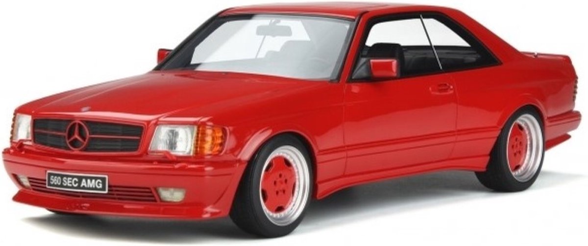 Otto Mobile Mercedes-Benz W126 560 SEC Wide Body Rood 1:18