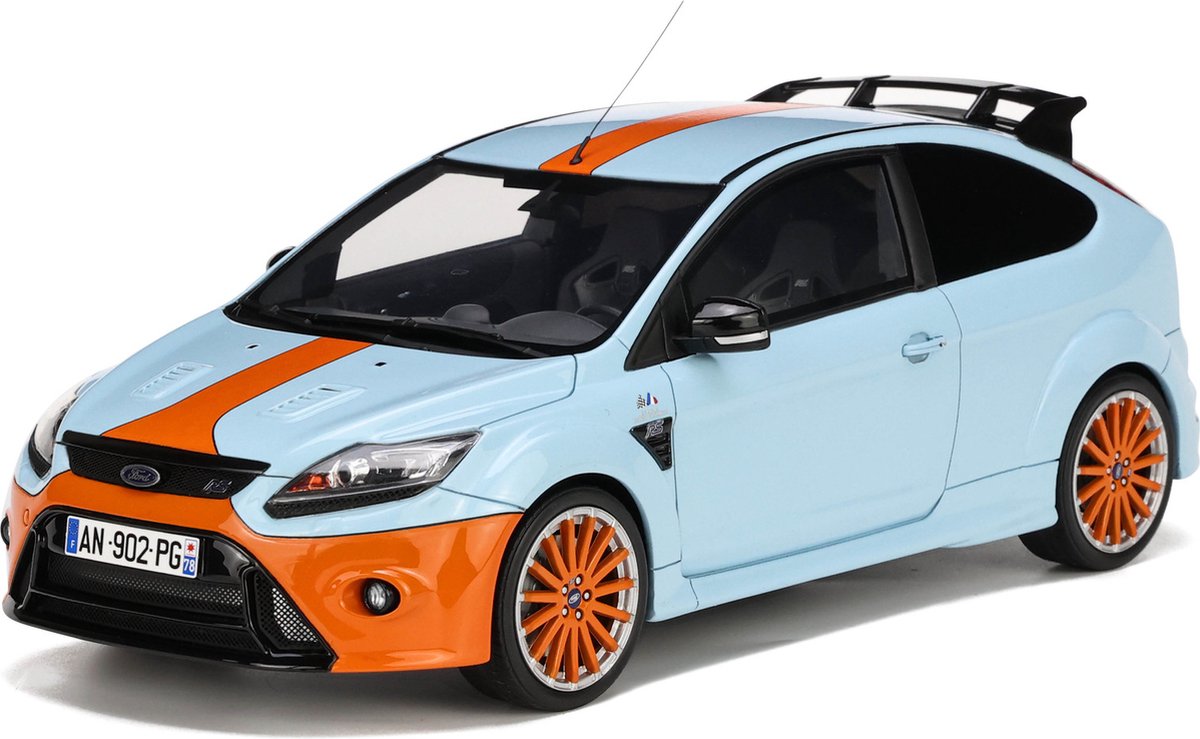 Otto Mobile Ford Focus MK2 RS Le Mans 2010 Blauw / Oranje 1:18