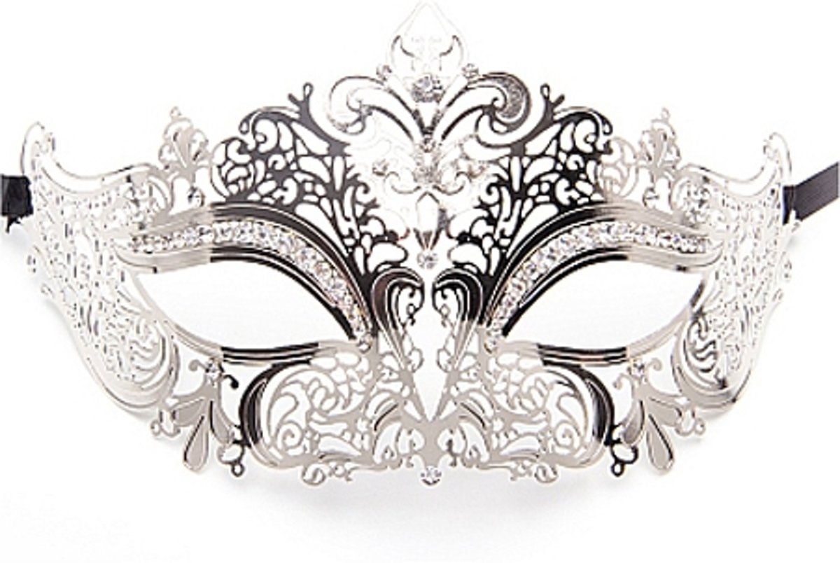 Ouch Prinsess Masquerade Mask - Silver