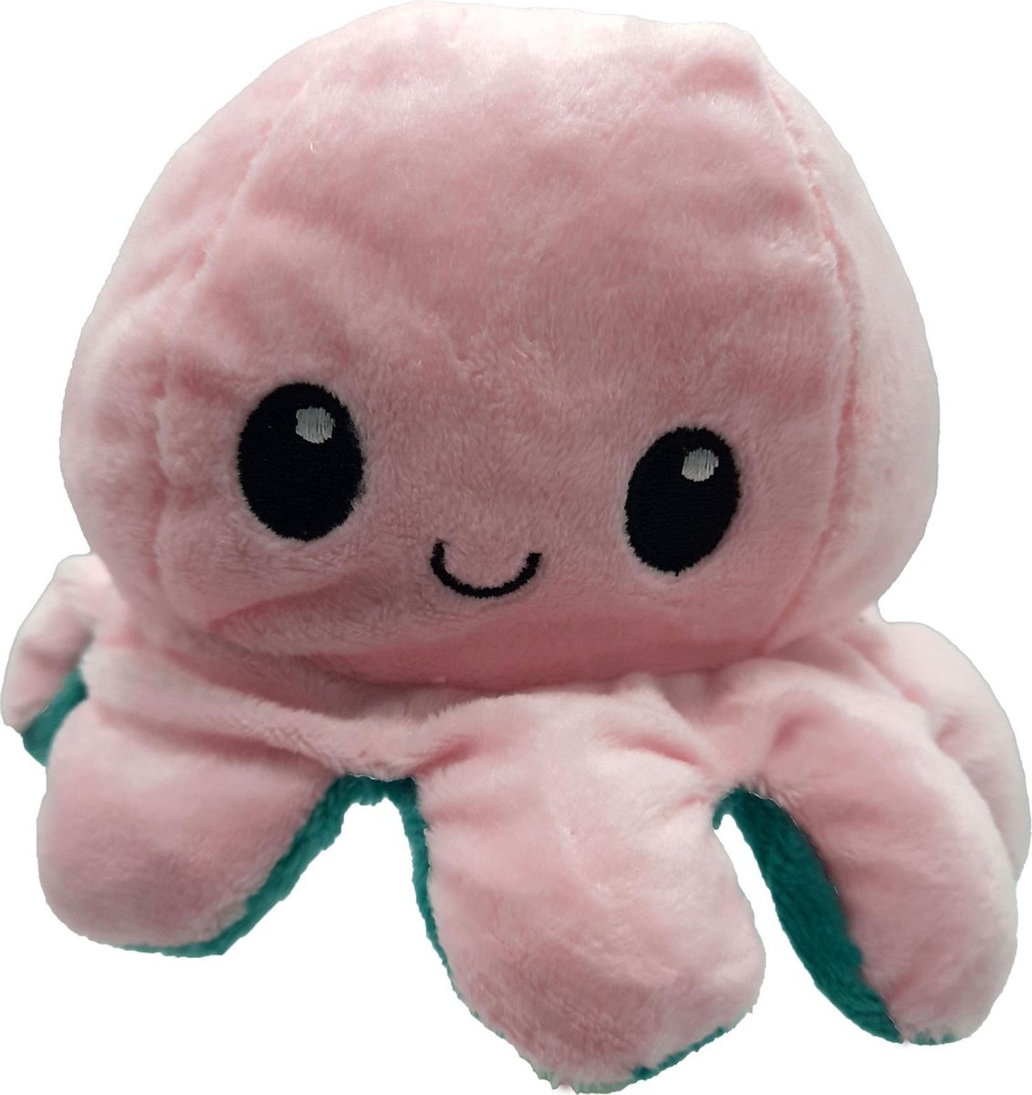 Octopus Knuffel Reversable - As seen on TikTok - 20 cm (roze/turquoise)