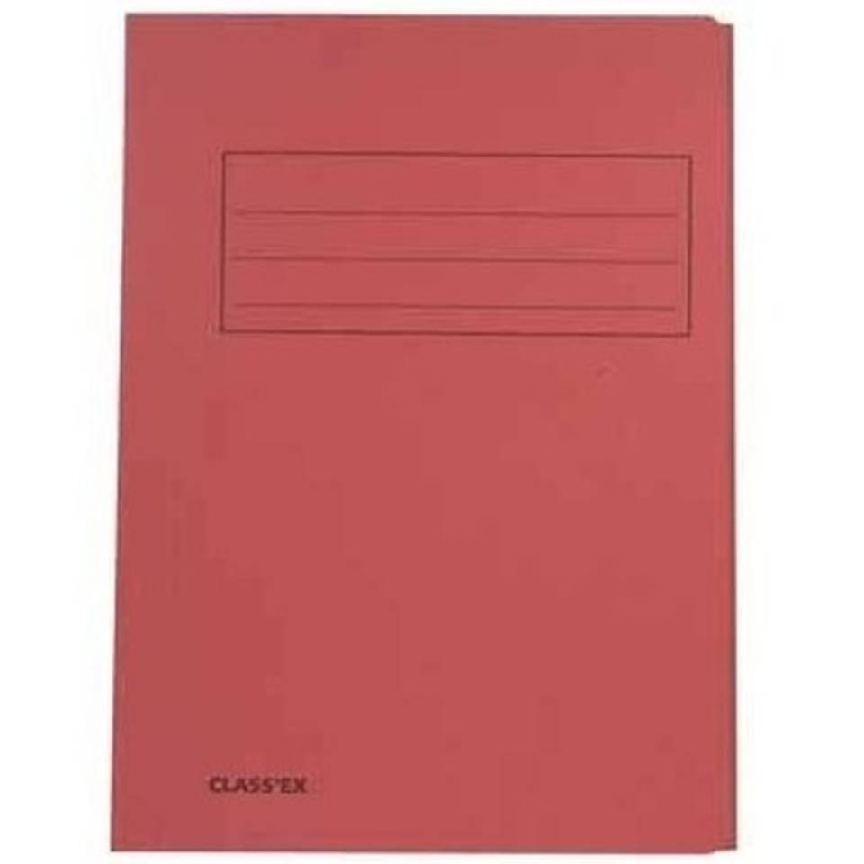 15x dossiermappen 24 x 35 cm rood