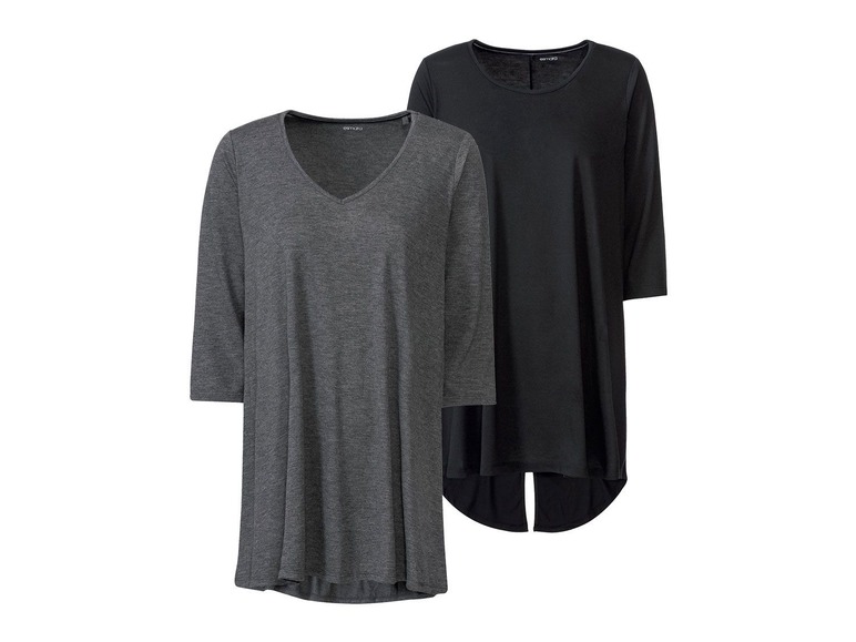 2 dames longshirts S (36/38)