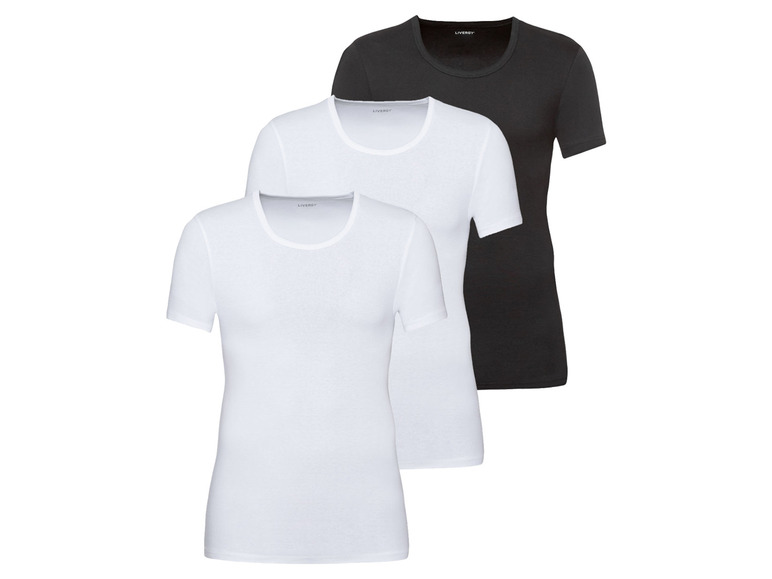 3 heren T-shirts (L, Zwart/wit)