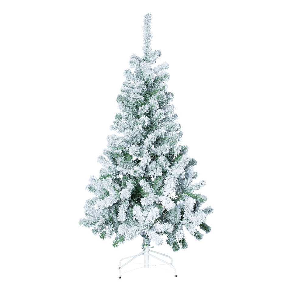 4Goodz besneeuwde kunstkerstboom 150 cm - 95 cm breed