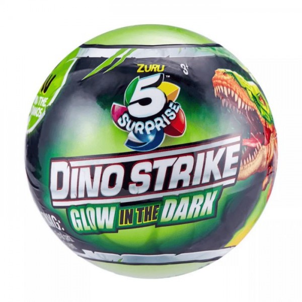 5 Surprise dino strike glow in the dark