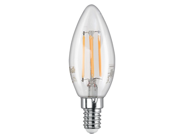 6 LED-filamentlampen Kaars/E14 fitting