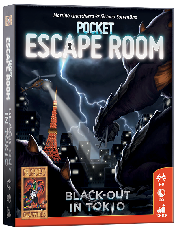 999 Games Pocket escape room black-out in Tokio breinbreker