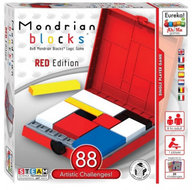 Ah!Ha Games logica-spel Mondriaan Blokken rood 56 delig