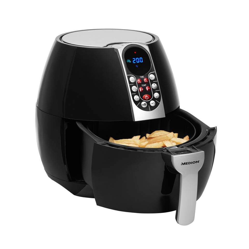 Airfryer MD 17320 Vetvrij frituren Digitaal bedieningspaneel Automatische programma\s 2,5L inhoud