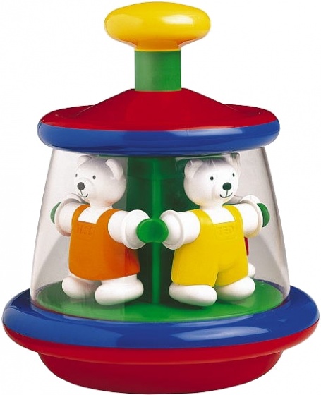 Ambi Toys draaitol Ted en Tess 18 cm