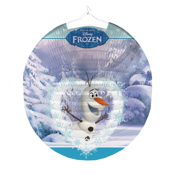 Amscan ronde lampion Frozen blauw 25 cm