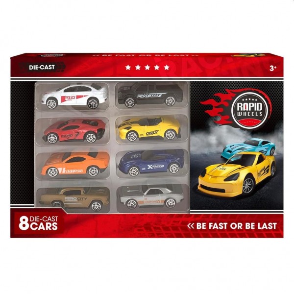 Auto Diecast Set 8 In Doos