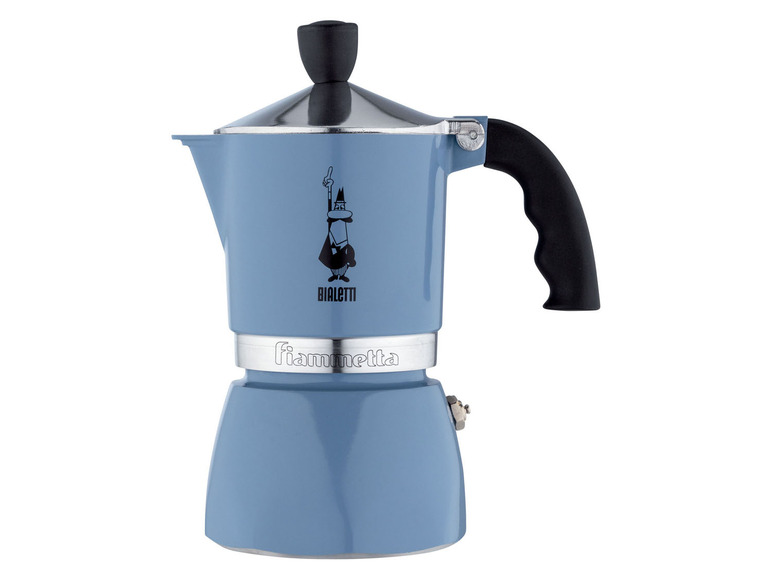 BIALETTI Espresso percolator Fiammetta (Lichtblauw)