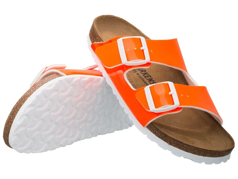 BIRKENSTOCK Vrouwen sandalen oranje lak 36