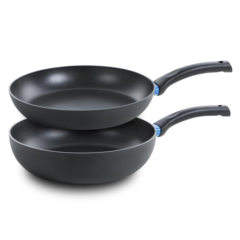 BK Blue Label Basics pannenset - koekenpan & wok - set van 2