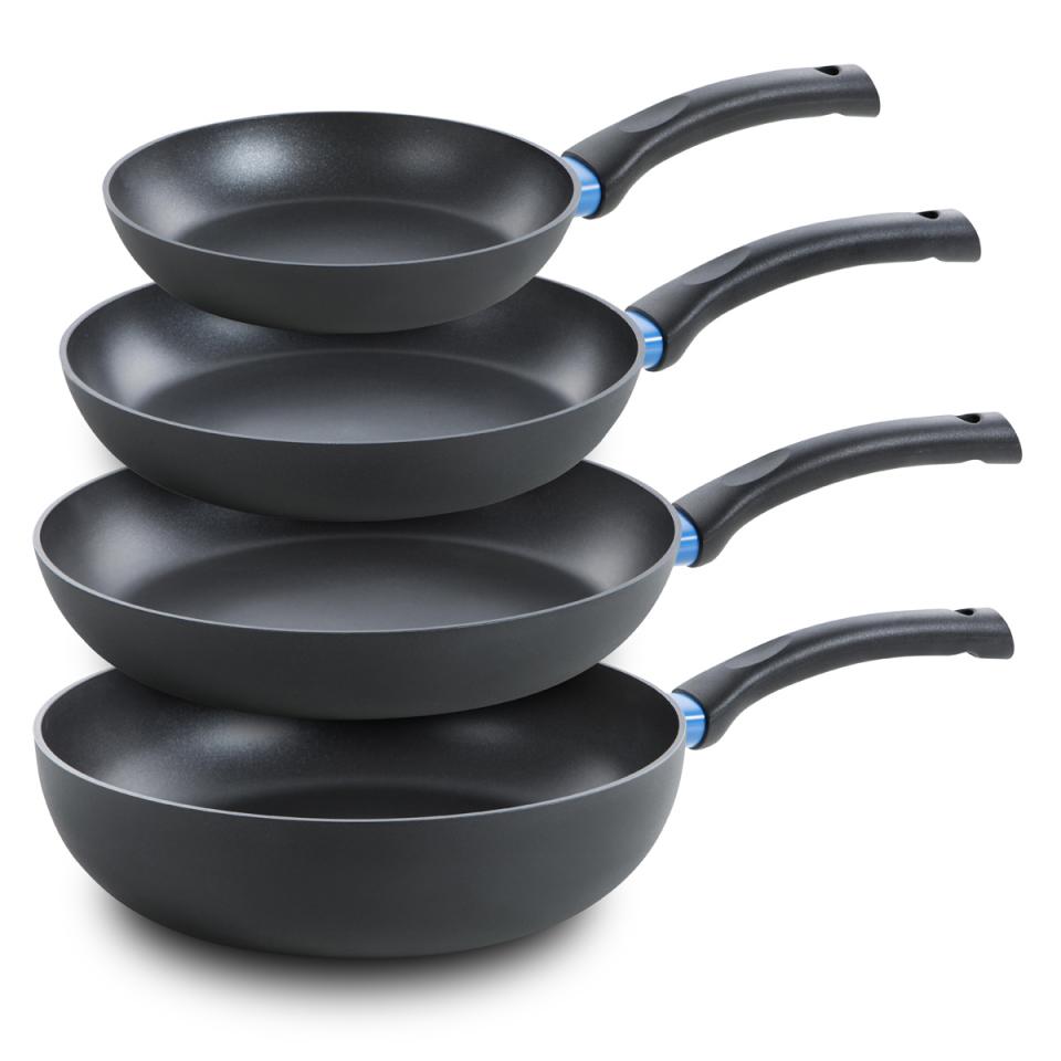 BK Blue Label Basics pannenset - koekenpan & wok - set van 4