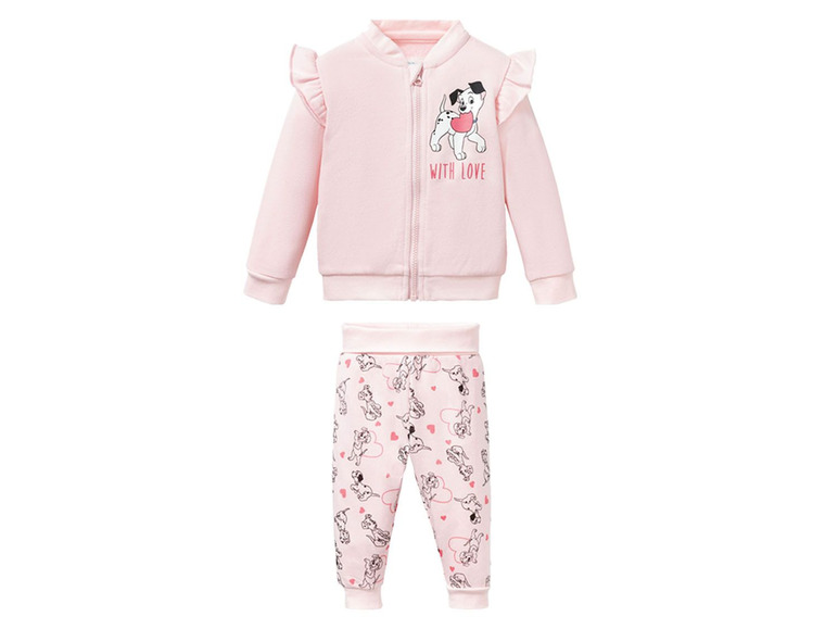 Babymeisjes joggingpak (86/92, Lichtroze)