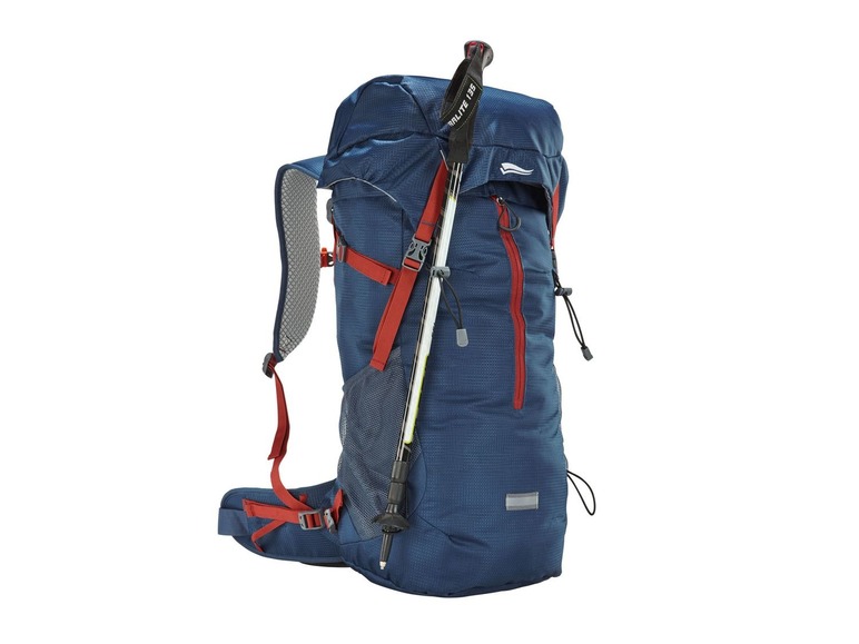 Backpack 48 L Zwart/blauw/rood