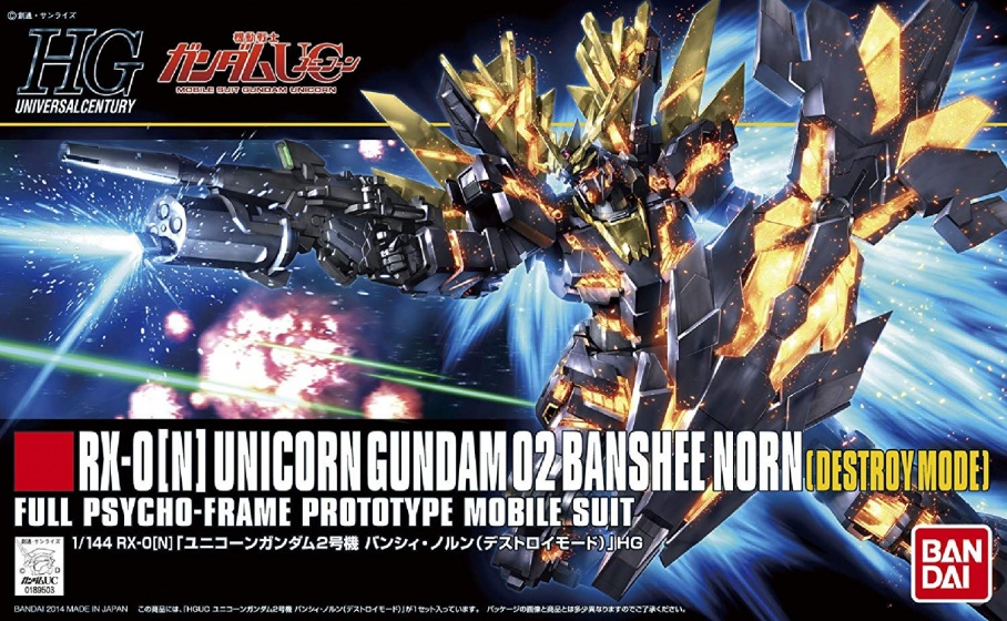 Bandai Gundam bouwpakket Unicorn 02 Banshee Norn 175 delig