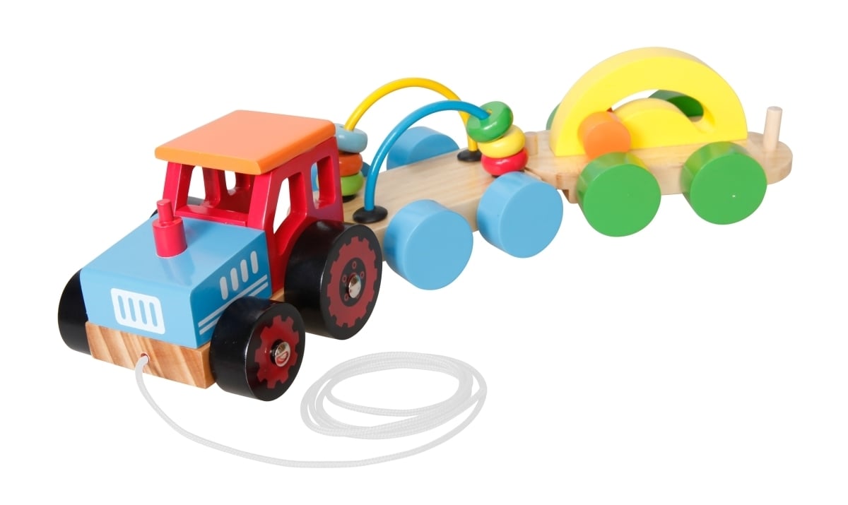 Beeboo Trektractor met 2 aanhangers