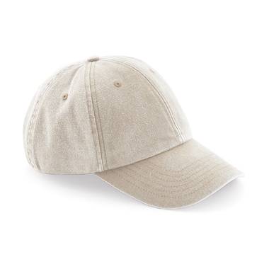 Beechfield low profile vintage cap stone