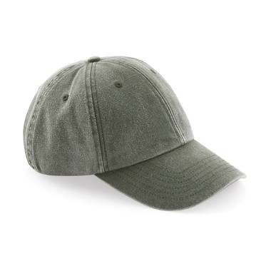 Beechfield low profile vintage cap vintage olive