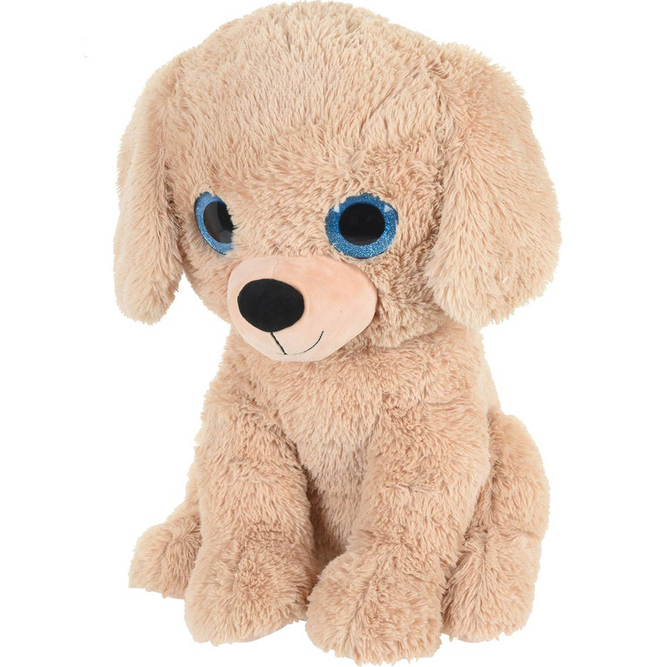 Beige hond/honden dierenknuffel van pluche 50 cm - Speelgoed - Dierenknuffels - Knuffeldieren - Honden knuffels