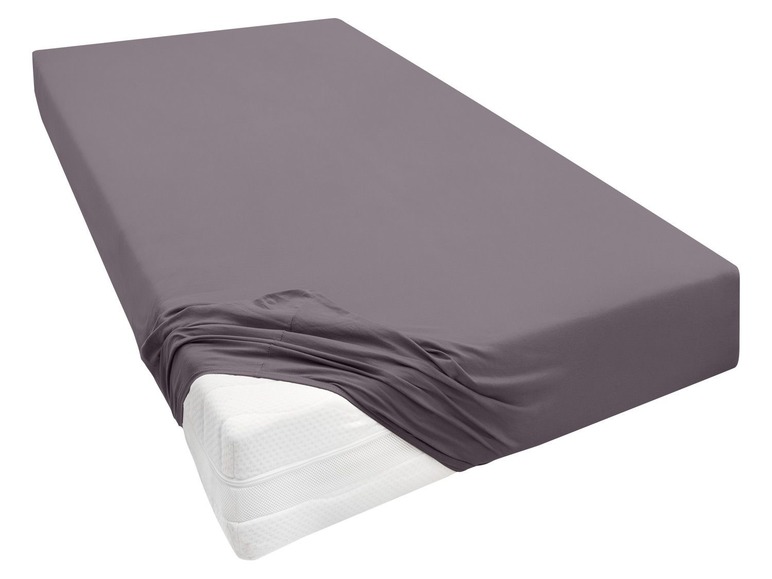 Biberna Jersey hoeslaken voor boxspringmatrassen 140-160 x 200-220 cm, Donkergrijs